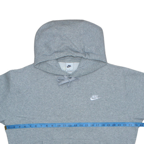 Nike Men's Grey Pullover Hoodie M Regular Fit Fleece Sweatshirt - Image 3
