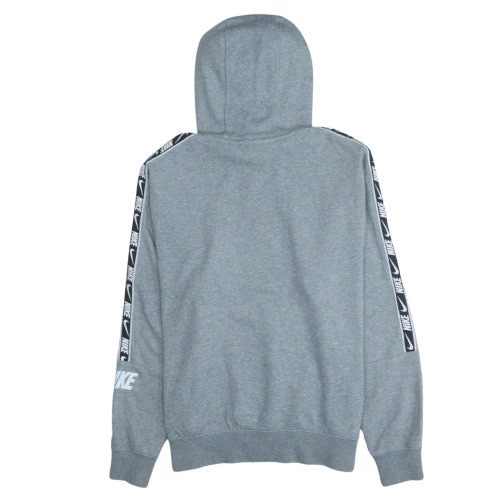 Nike Men's Grey Pullover Hoodie M Regular Fit Fleece Sweatshirt - Image 4