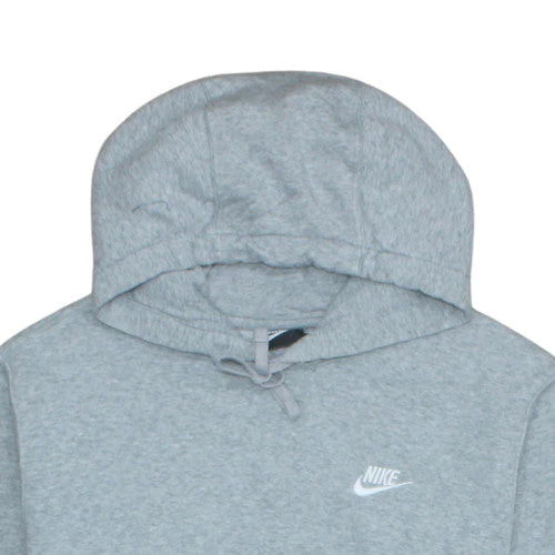 Nike Men's Grey Pullover Hoodie M Regular Fit Fleece Sweatshirt - Image 5