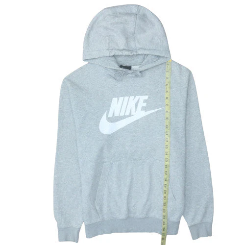 Nike Men's Grey Pullover Hoodie M Regular Fit Sportswear - Image 2