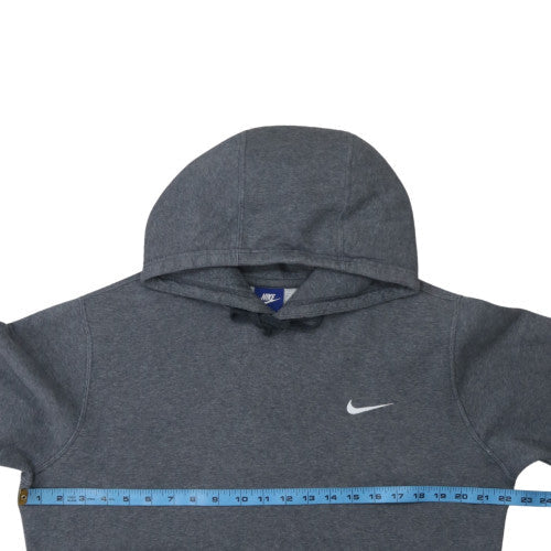 Nike Men's Grey Pullover Hoodie M Regular Fleece Sweatshirt - Image 2