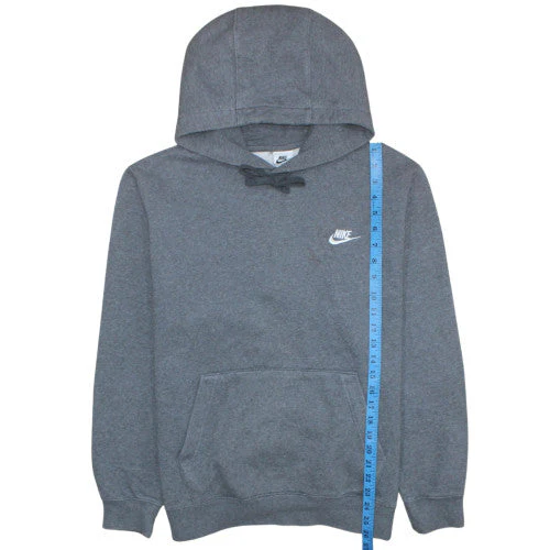 Nike Men's Grey Pullover Hoodie M Sports Fleece Sweatshirt - Image 2