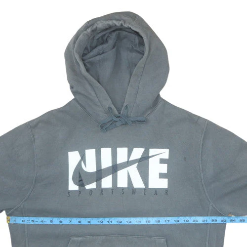 Nike Men's Grey Pullover Hoodie M Sportswear Fleece Sweatshirt - Image 2