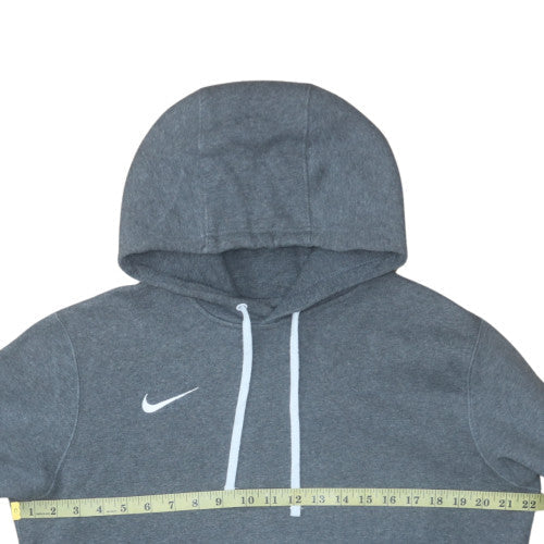 Nike Men's Grey Pullover Hoodie Medium Fleece Athletic Classic - Image 2
