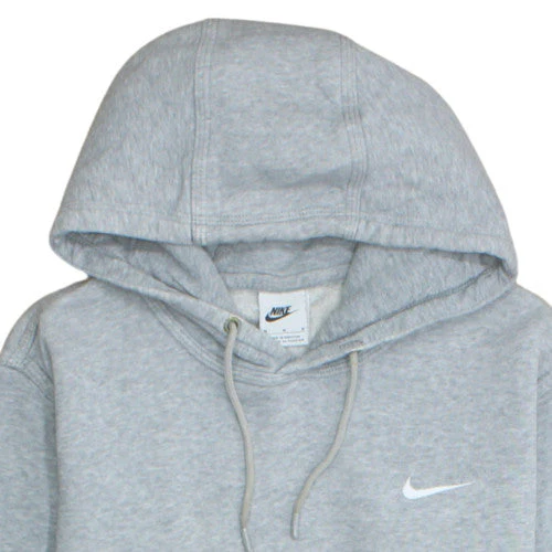 Nike Men's Grey Pullover Hoodie Medium Fleece Lined Classic Fit - Image 4
