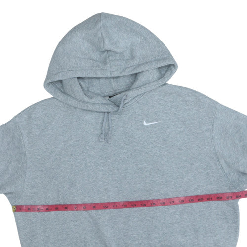 Nike Men's Grey Pullover Hoodie Medium Regular Fit Fleece - Image 2