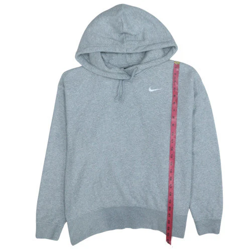 Nike Men's Grey Pullover Hoodie Medium Regular Fit Fleece - Image 3