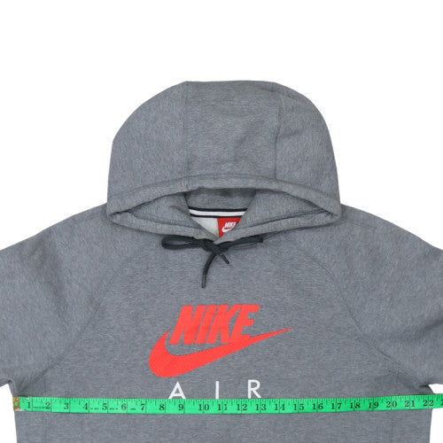 Nike Mens Grey Pullover Hoodie Medium with Logo Graphic - Image 2