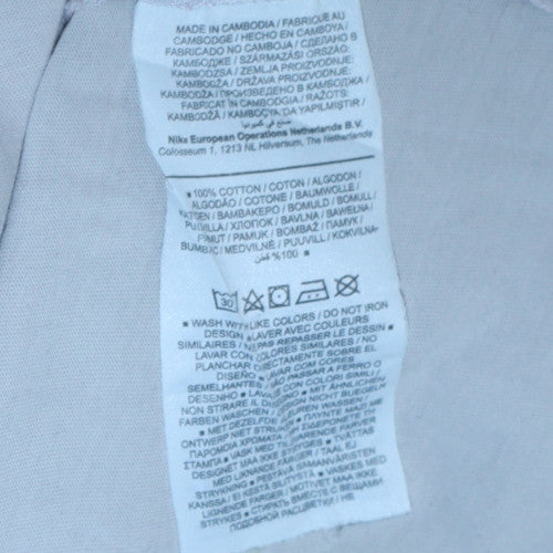 Nike Men's Grey Regular Fit Cotton Crew Neck T-Shirt Size M - Image 6