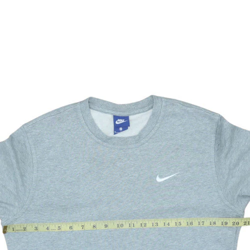 Nike Men's Grey Regular Fit Crew Neck Cotton Sweatshirt M - Image 2