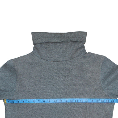 Nike Men's Grey Roll Neck Pullover Sweatshirt Size M Cotton Blend - Image 3