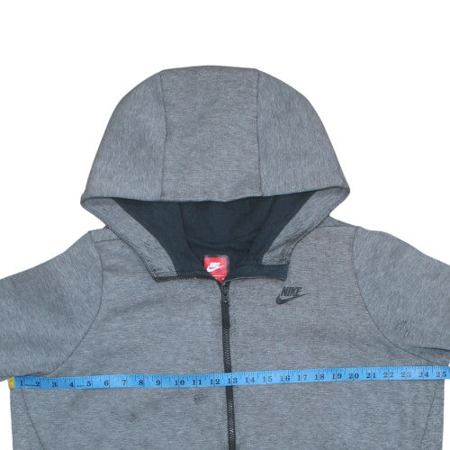 Nike Mens Grey XL Full Zip Hoodie Lightweight Sweatshirt - Image 2