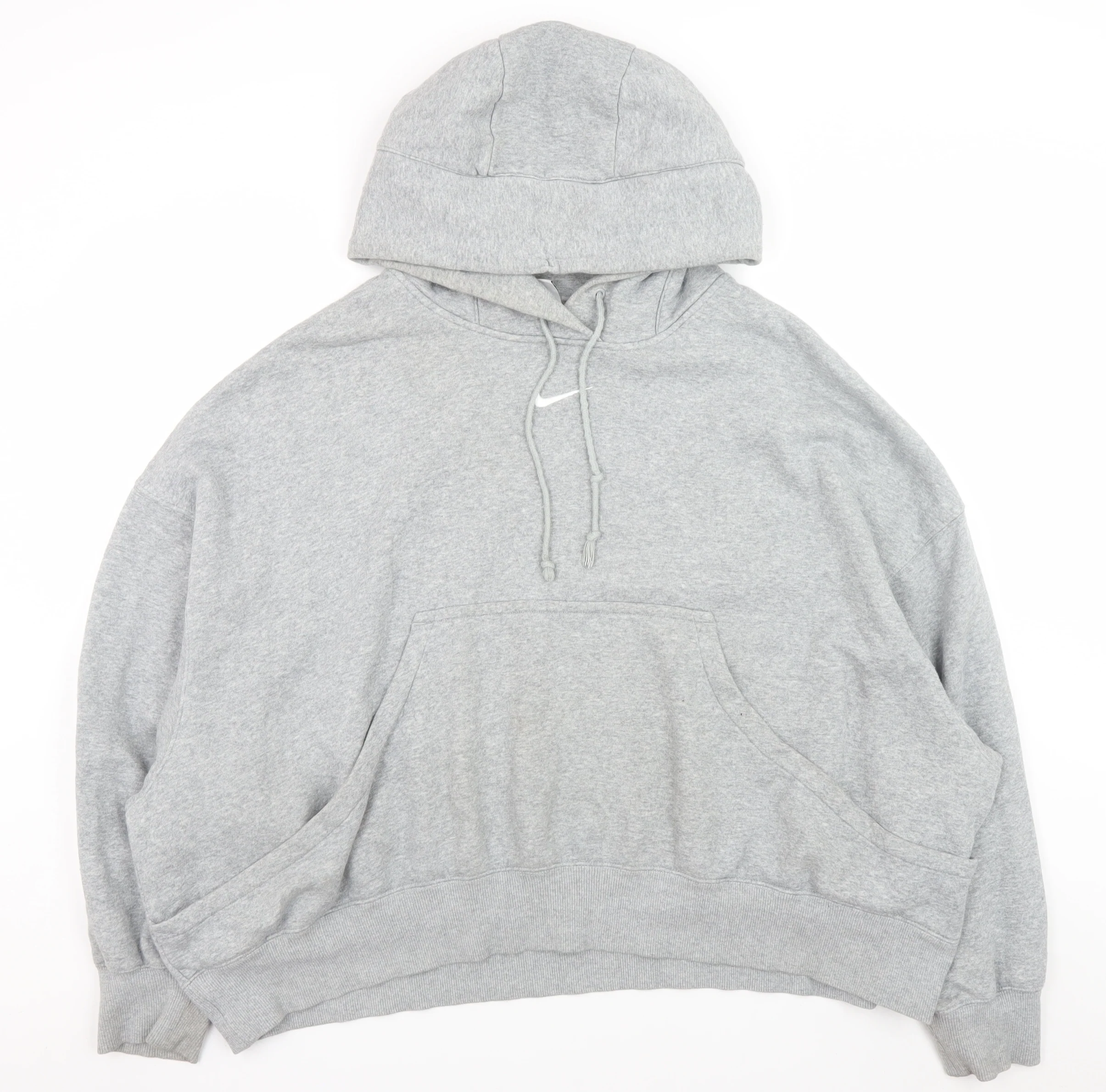 Nike Men's Grey XL Pullover Hoodie Relaxed Fit Fleece Sweatshirt