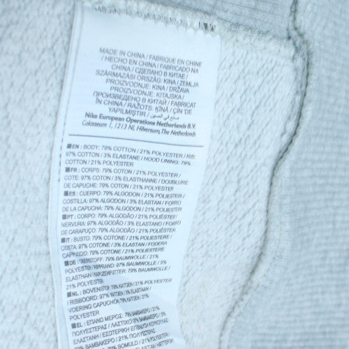 Nike Mens Grey XL Pullover Hoodie Sweatshirt Fleece Classic Fit - Image 5