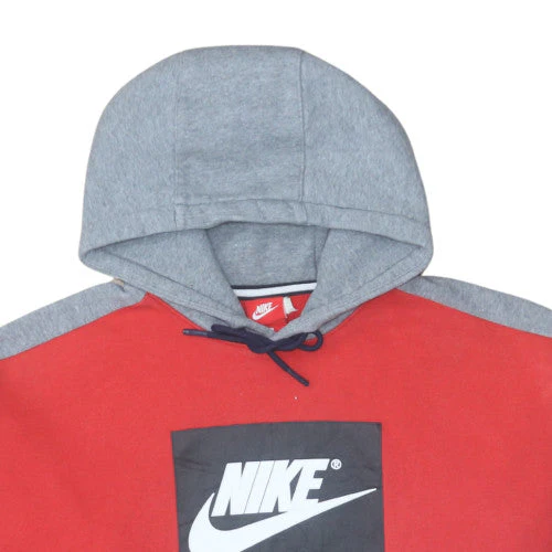 Nike Men's Multicoloured Pullover Hoodie L Logo Sportswear - Image 7