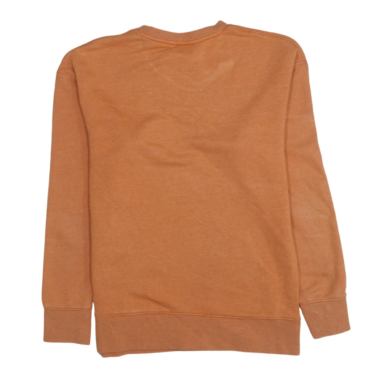 Nike Men's Orange Crew Neck Pullover Sweatshirt Size S - Image 4