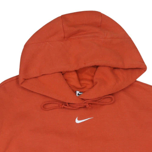 Nike Men's Orange Pullover Hoodie Medium Regular Fit Fleece - Image 7