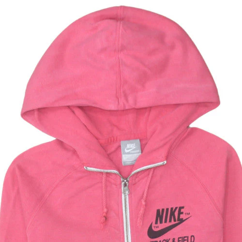 Nike Men's Pink Full Zip Hoodie Sweatshirt M Sportswear - Image 7