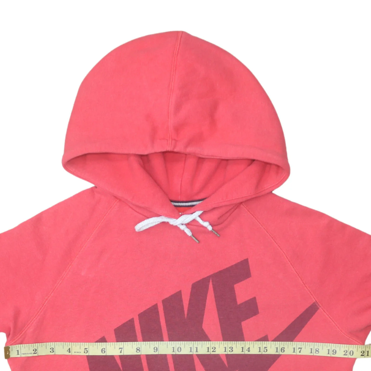Nike Men's Pink Pullover Hoodie Medium Graphic Logo Sweatshirt - Image 3
