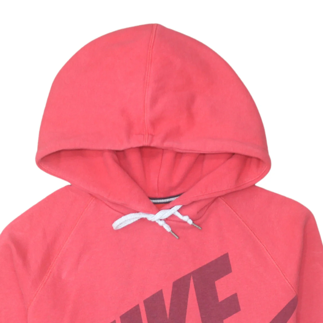 Nike Men's Pink Pullover Hoodie Medium Graphic Logo Sweatshirt - Image 7