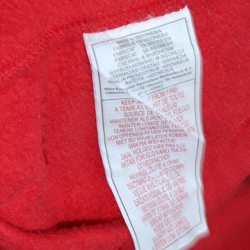 Nike Men's Red 1/4 Zip Fleece Sweatshirt Pullover Size L - Image 5