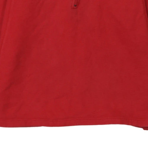 Nike Men's Red 1/4 Zip Fleece Sweatshirt Pullover Size L - Image 8
