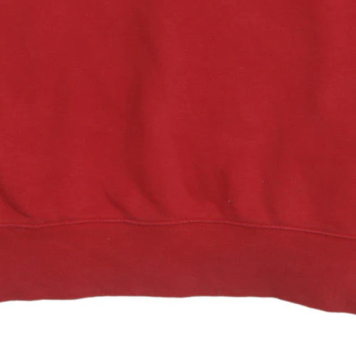 Nike Mens Red Crew Neck Pullover Sweatshirt Size M Cotton Blend - Image 7