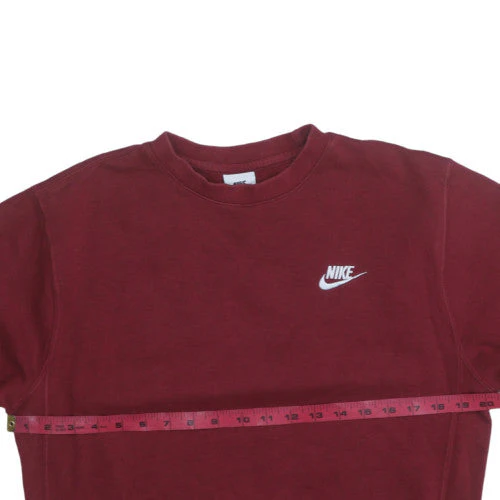 Nike Men's Red Crew Neck Pullover Sweatshirt XS - Image 2