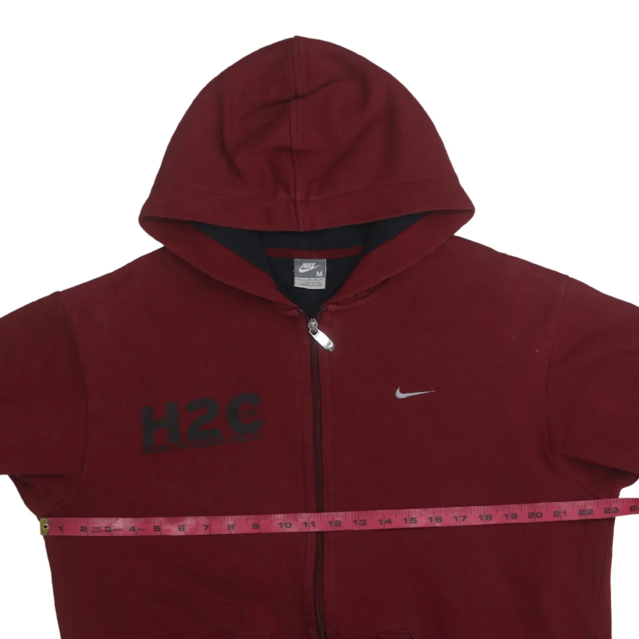 Nike Men's Red Full Zip Hoodie M Graphic Team Sportswear - Image 2