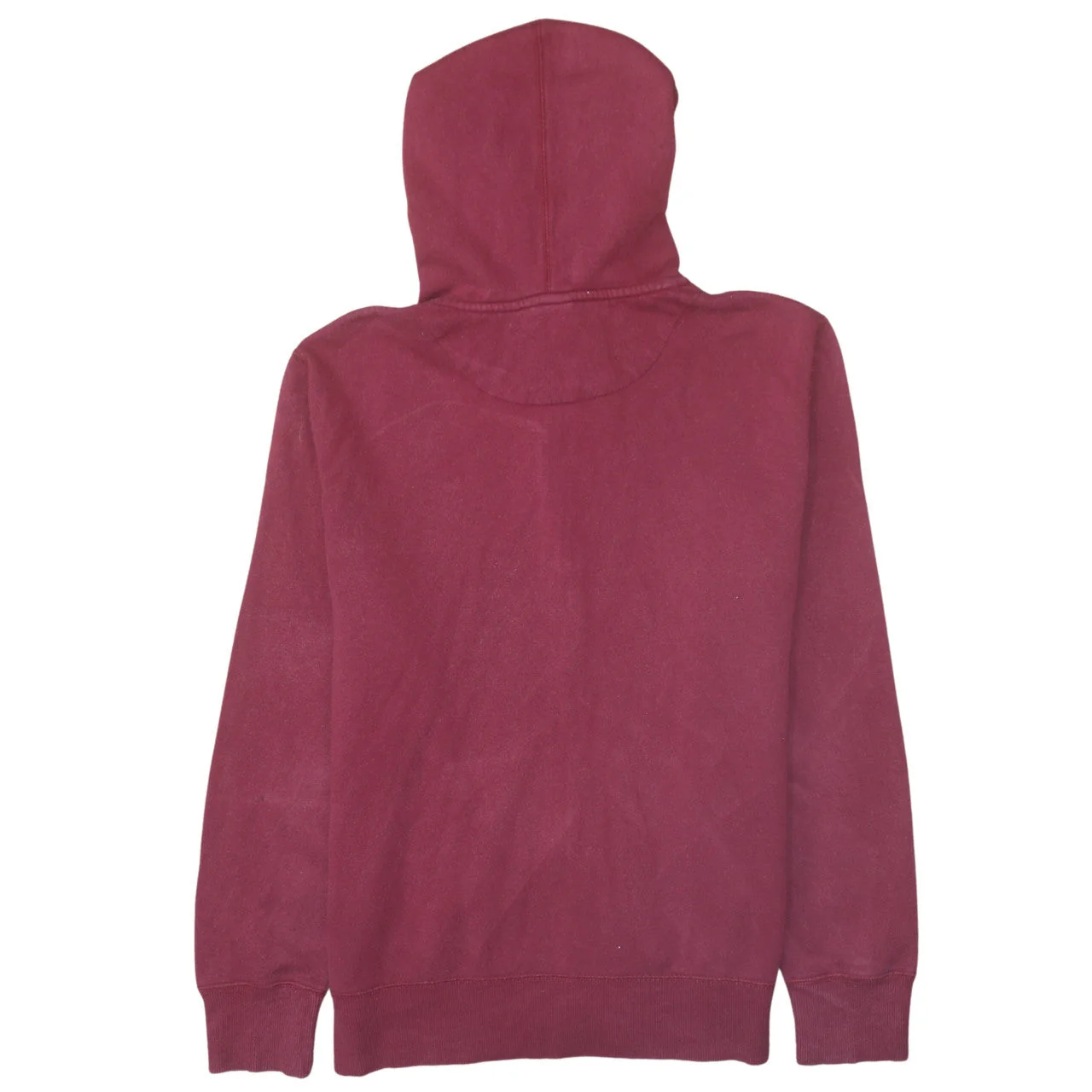 Nike Men's Red Full Zip Hoodie Size L Fleece Sweatshirt - Image 4