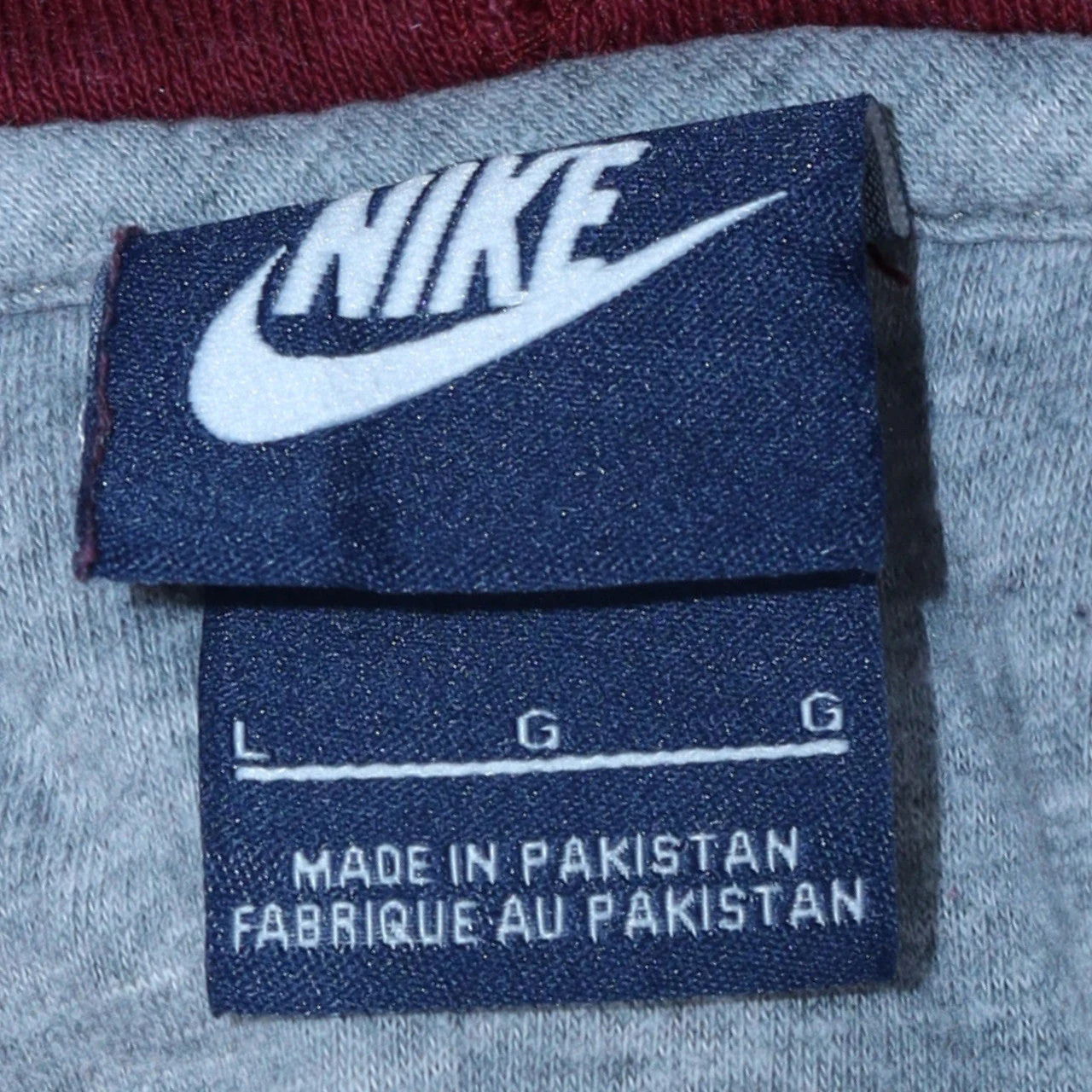 Nike Men's Red Full Zip Hoodie Size L Fleece Sweatshirt - Image 5