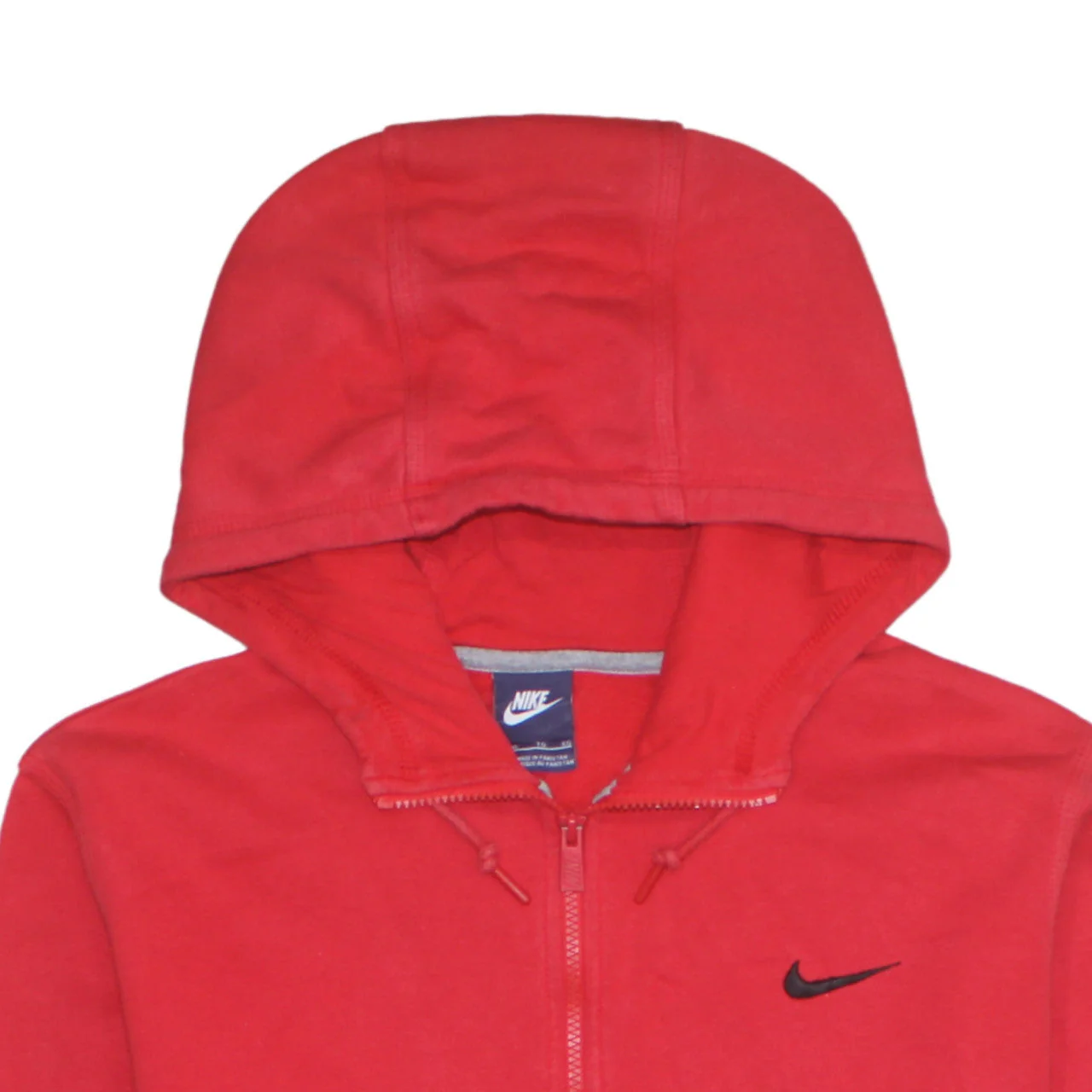 Nike Men's Red Full Zip Hoodie XL Regular Fit Sportswear - Image 8