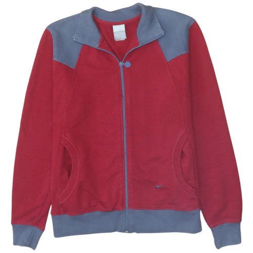 Nike Mens Red Full Zip Sweatshirt Jacket Size M Sportswear