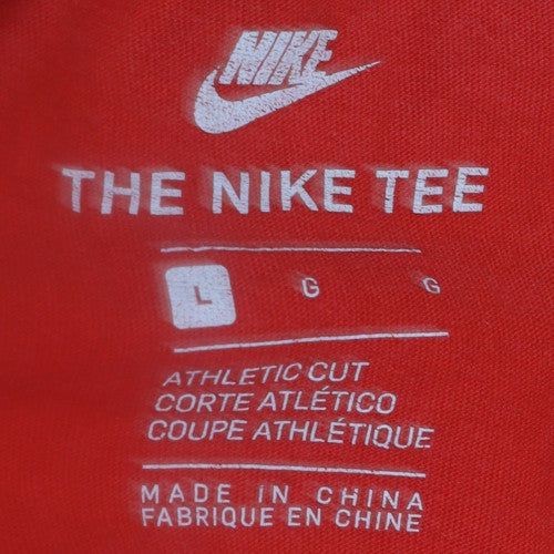 Nike Men's Red Graphic Athletic Fit T-Shirt Size L - Image 5