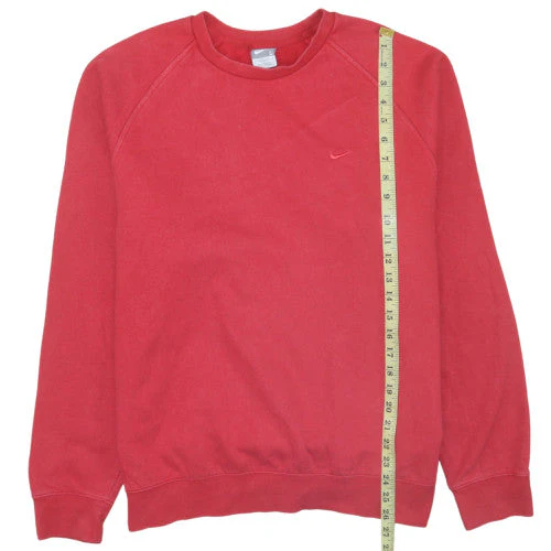 Nike Men's Red Pullover Crew Neck Fleece Sweatshirt Size L - Image 3