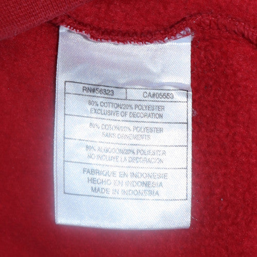 Nike Men's Red Pullover Crew Neck Fleece Sweatshirt Size L - Image 6