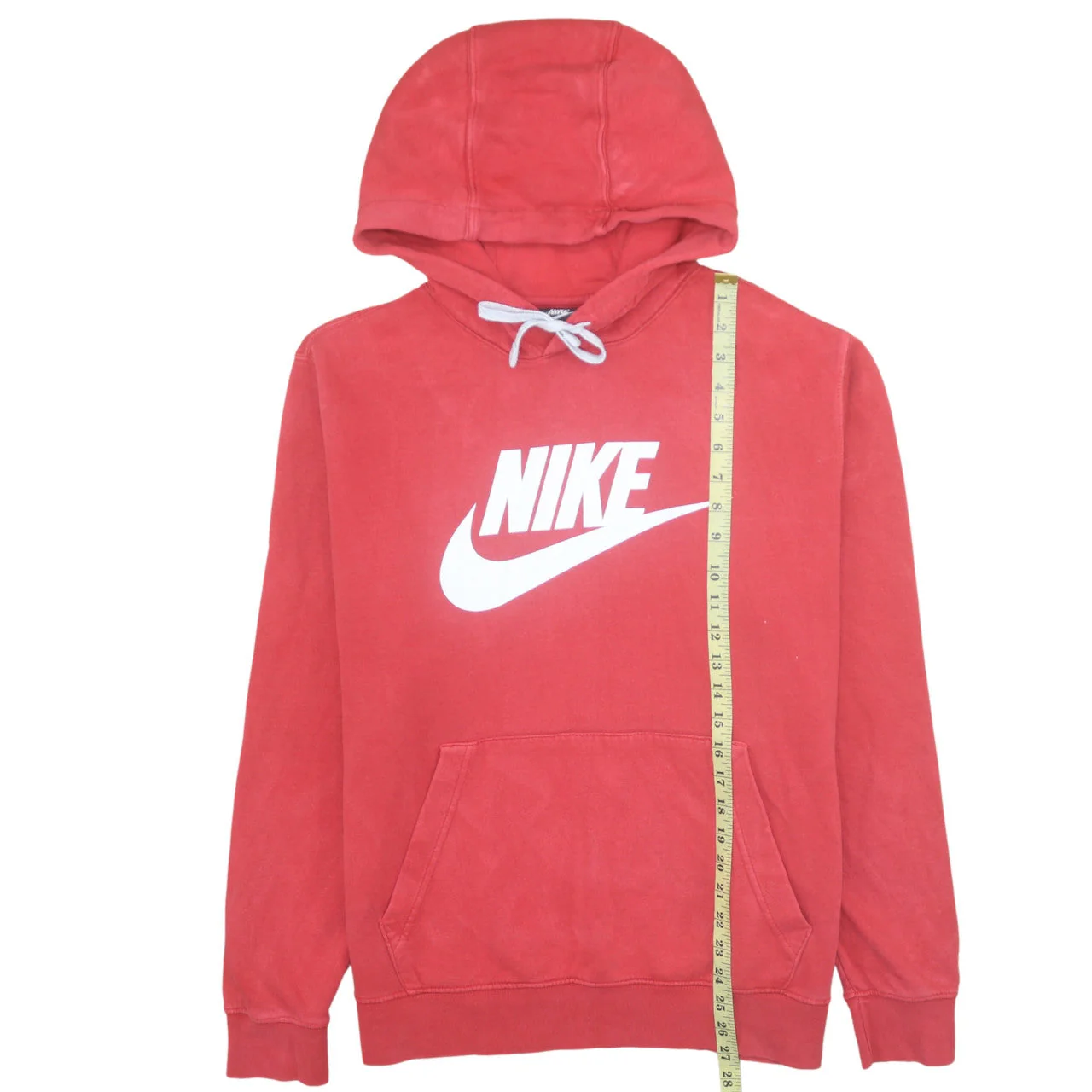 Nike Men's Red Pullover Hoodie L Graphic Logo Sportswear - Image 3