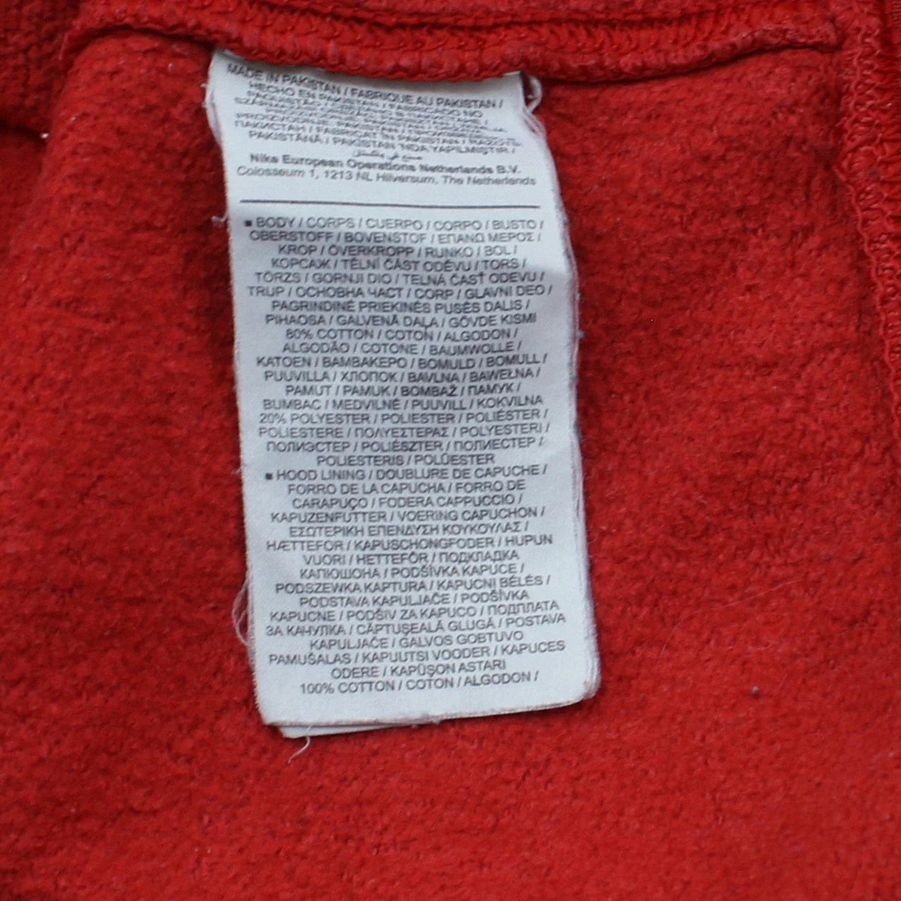 Nike Men's Red Pullover Hoodie L Graphic Logo Sportswear - Image 6