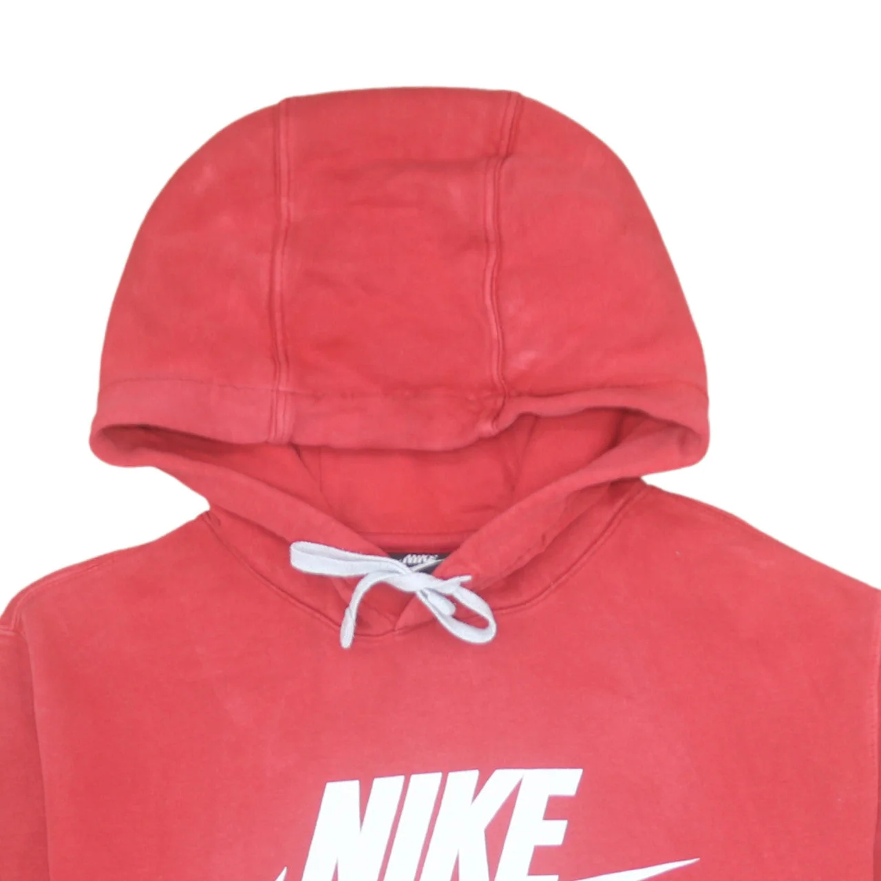 Nike Men's Red Pullover Hoodie L Graphic Logo Sportswear - Image 7