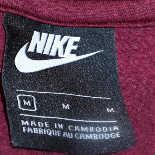 Nike Men's Red Pullover Hoodie Size M Fleece Sportswear - Image 5
