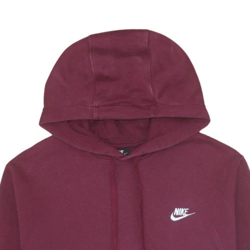 Nike Men's Red Pullover Hoodie Size M Fleece Sportswear - Image 8