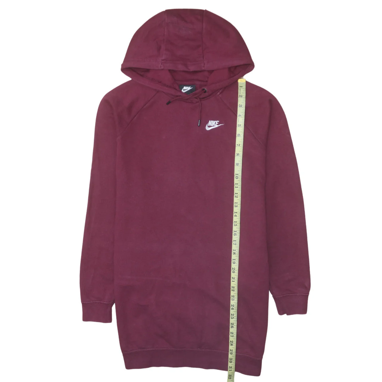Nike Men's Red Pullover Hoodie Size S Fleece Logo Sportswear - Image 2