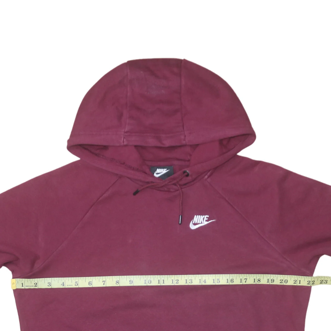 Nike Men's Red Pullover Hoodie Size S Fleece Logo Sportswear - Image 3