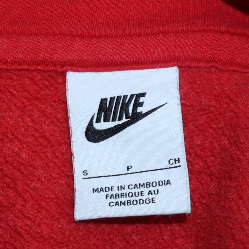 Nike Men's Red Pullover Hoodie Small Classic Logo - Image 5