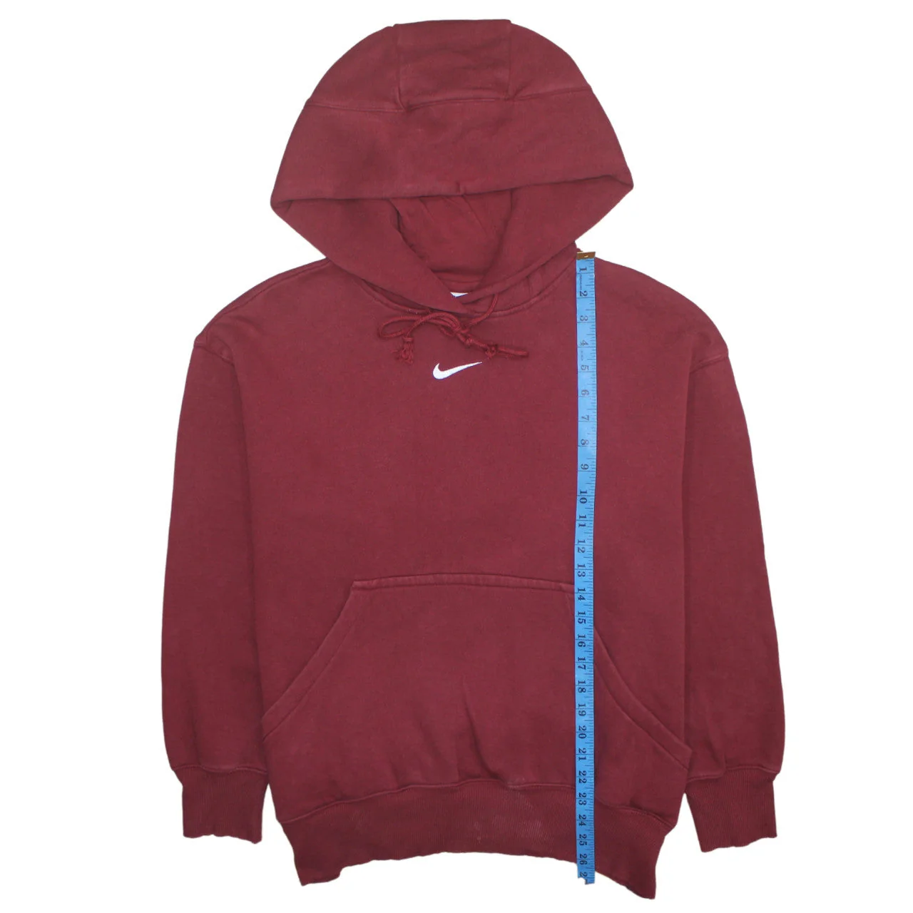 Nike Men's Red Pullover Hoodie Small Fleece Sweatshirt - Image 3