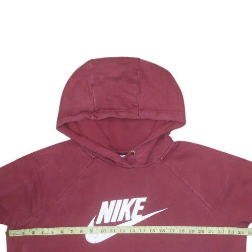 Nike Men's Red Pullover Hoodie XL Fleece Logo Sportswear - Image 2