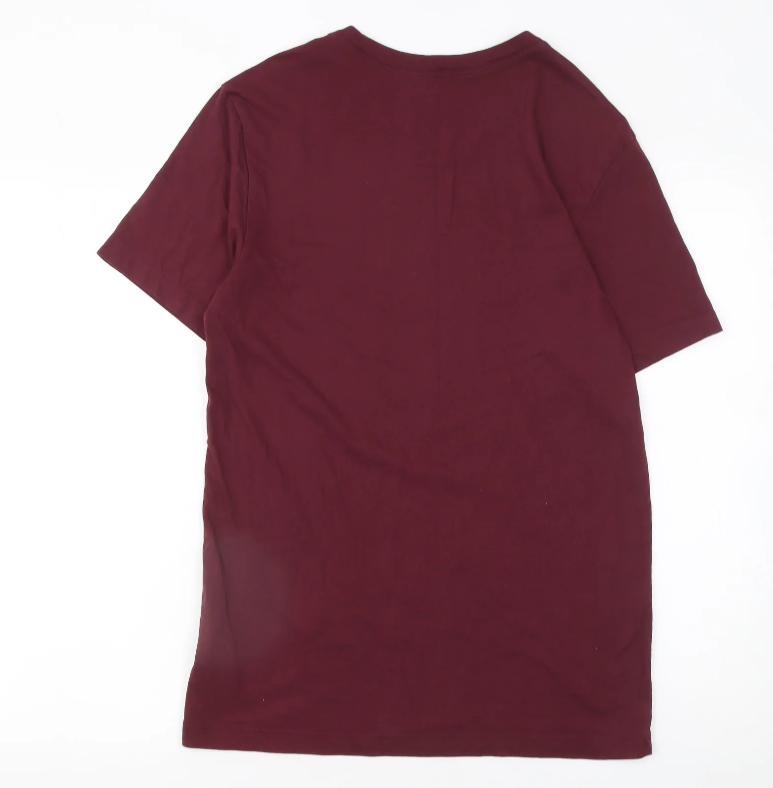 Nike Men's Red Small Crew Neck Cotton T-Shirt - Image 3
