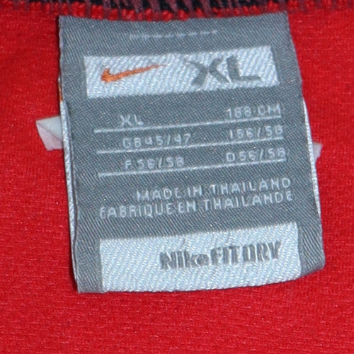 Nike Mens Red XL Long Sleeve Football Jersey Top - Image 5