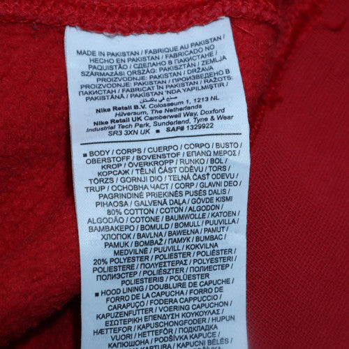 Nike Men's Red XL Pullover Hoodie with Logo and Kangaroo Pocket - Image 5