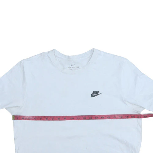 Nike Men's White Crew Neck Sports T-Shirt Size L - Image 2